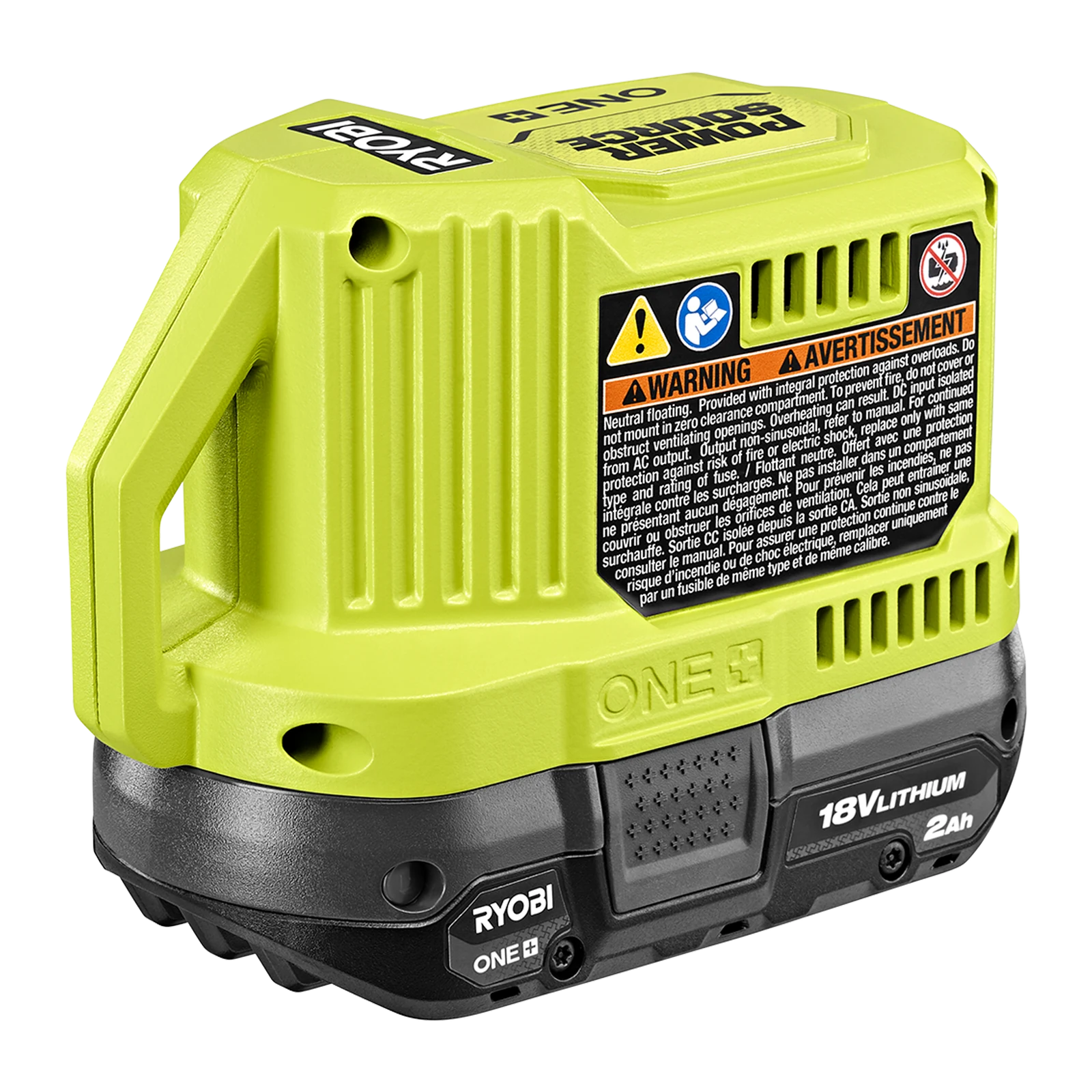 Ryobi 18V 120W ONE+ Battery Power Source R18BT12V with DC & USB Outlets