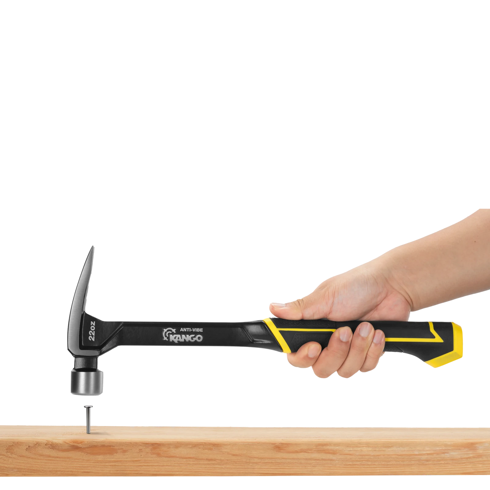 Kango 22oz Steel Anti-Vibe Framing Hammer with Forged Head