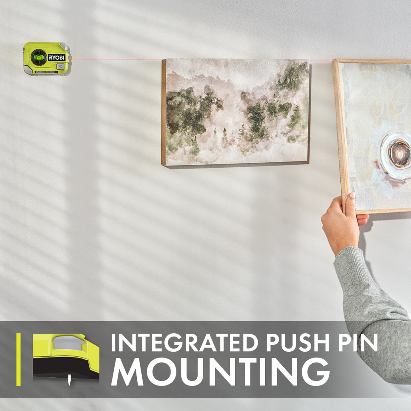 Ryobi Pocket Laser Level RPLVL with Push Pin Mounting