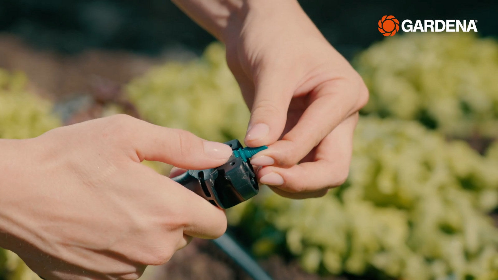 GARDENA 360 Degree Micro Irrigation Spray Nozzle 5 Pack Black/Turquoise