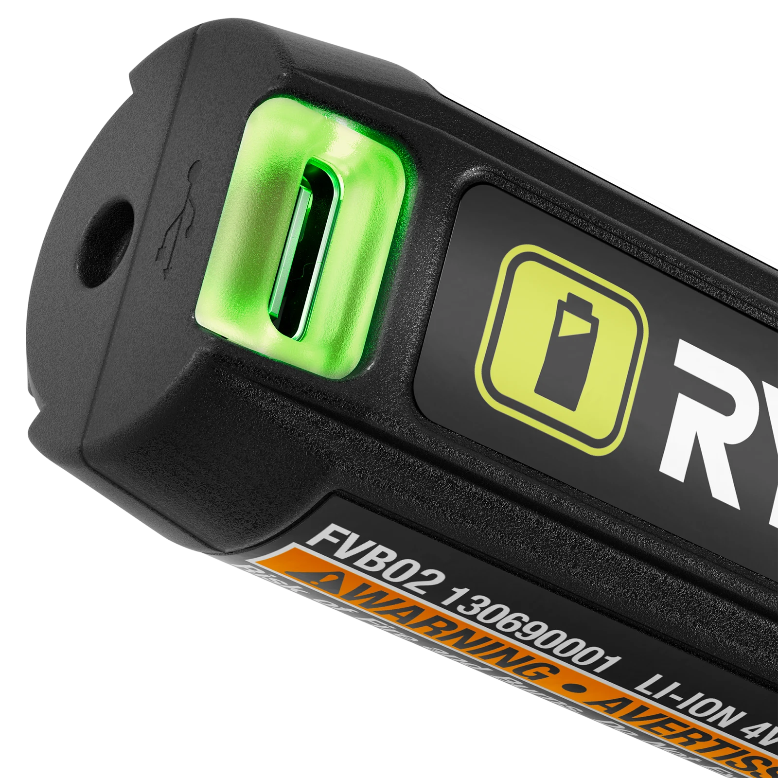 Ryobi USB Lithium 2Ah Battery and Power Bank RB4L20 with LED Charge Gauge
