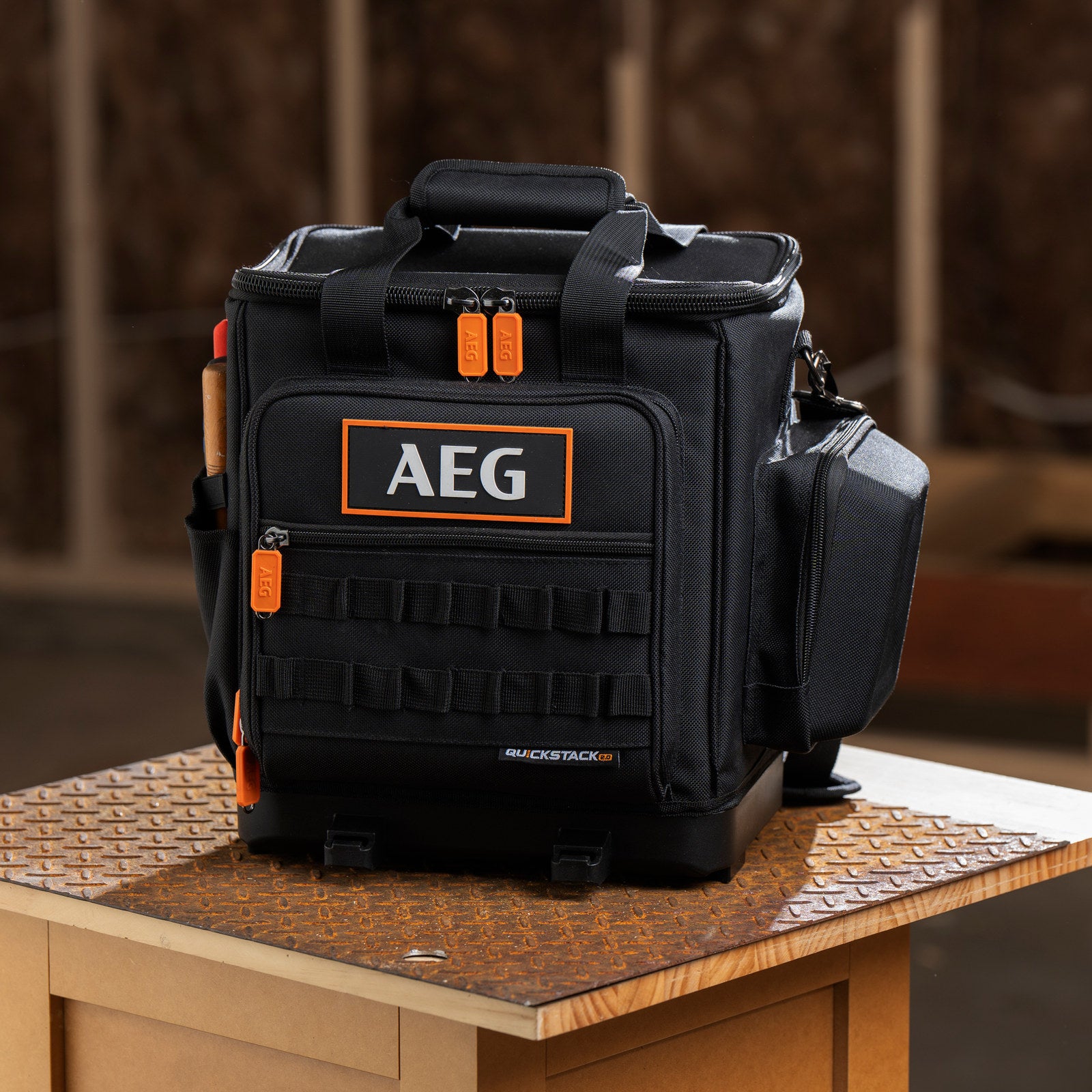 AEG QUICKSTACK 2.0 Half-Size Technicians Tool Bag with 33 Pockets
