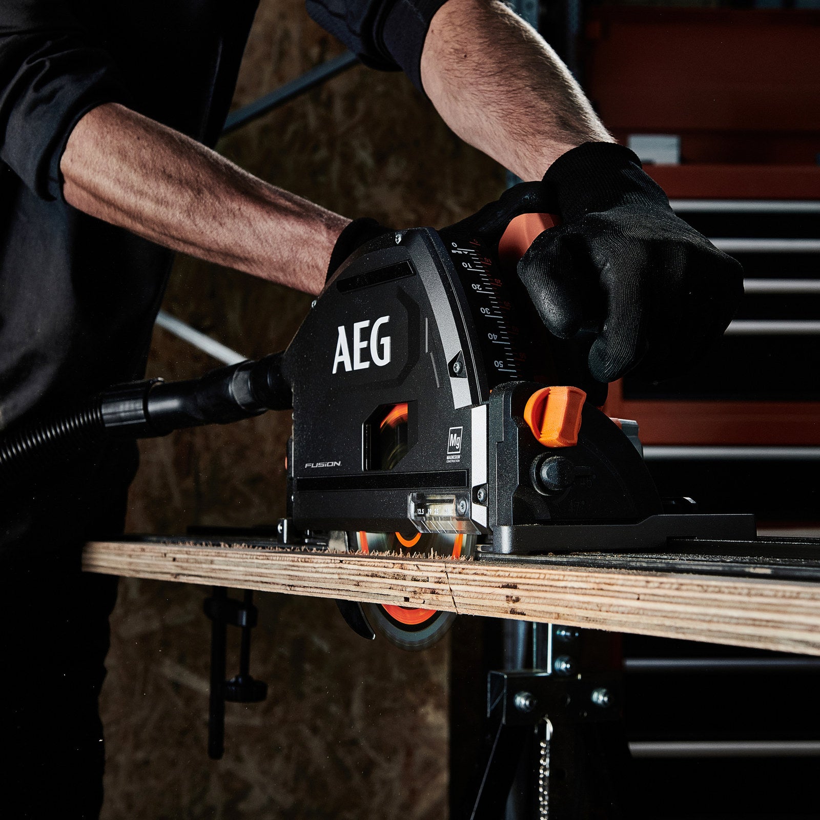 AEG 18V FUSION 165mm Track Saw A18FTSB0 Brushless Plunge Saw - Skin Only