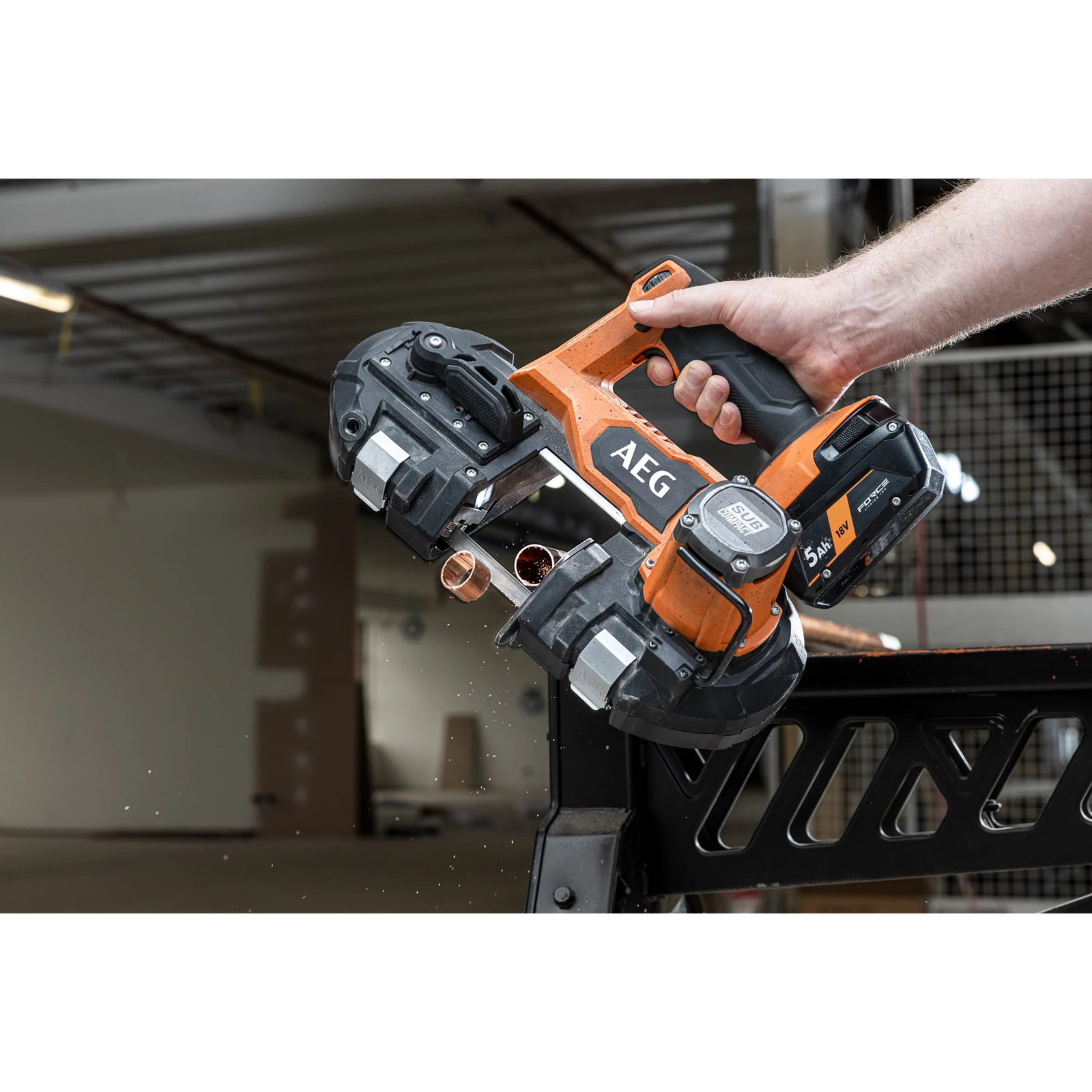 AEG 18V Sub Compact Brushless 63mm Band Saw A18SBSBL630 - Skin Only