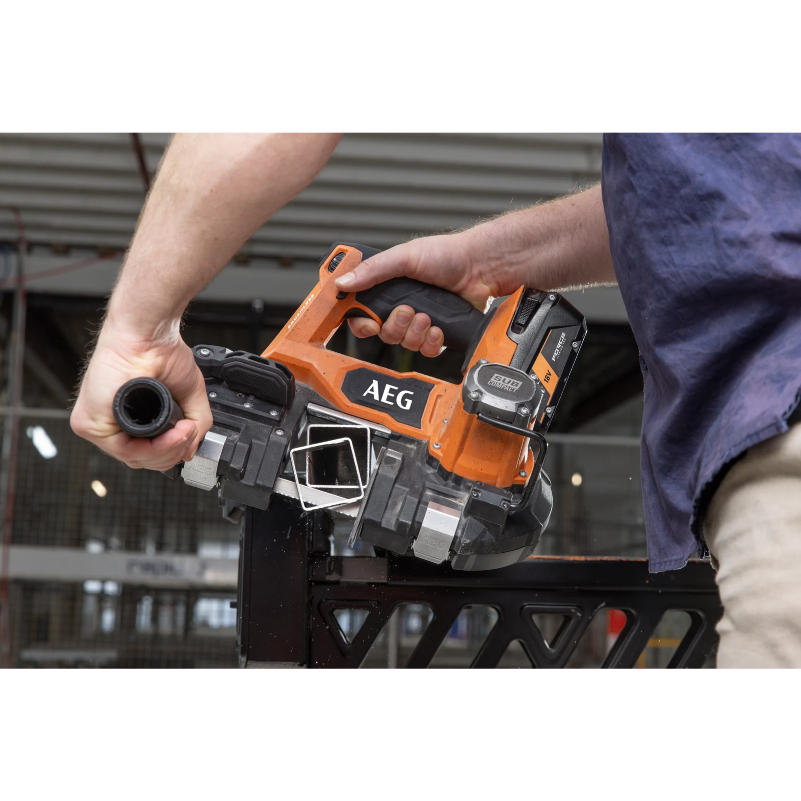 AEG 18V Sub Compact Brushless 63mm Band Saw A18SBSBL630 - Skin Only