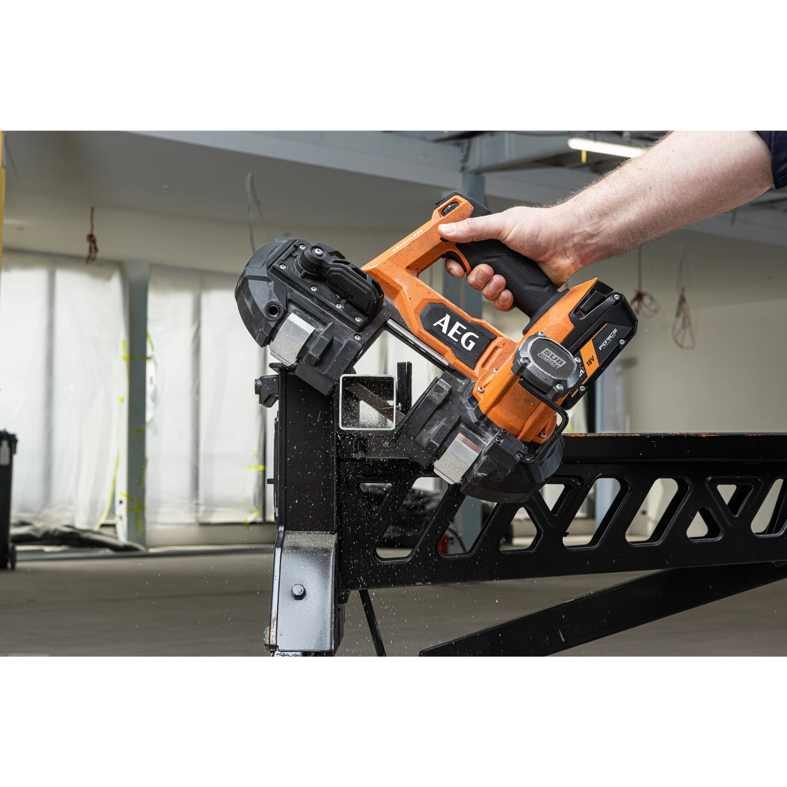 AEG 18V Sub Compact Brushless 63mm Band Saw A18SBSBL630 - Skin Only