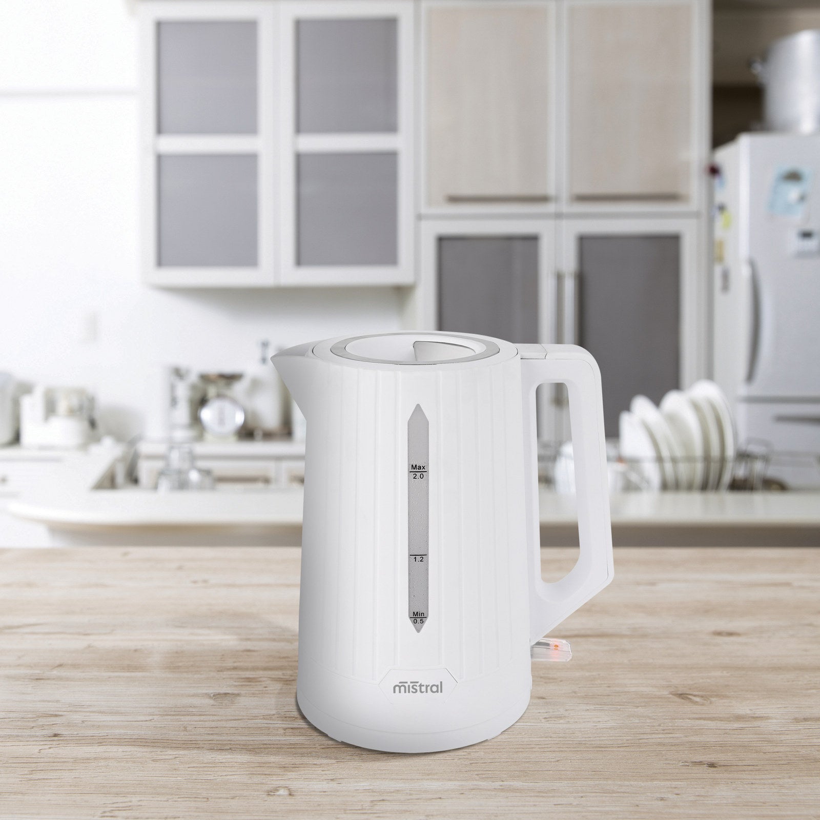 Mistral 2L Cordless Kettle White 360 Degree Base BK1054
