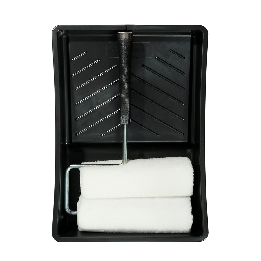 ProRenovator 180mm Walls & Ceilings Roller Kit 4 Piece 2 Rollers 12mm Nap