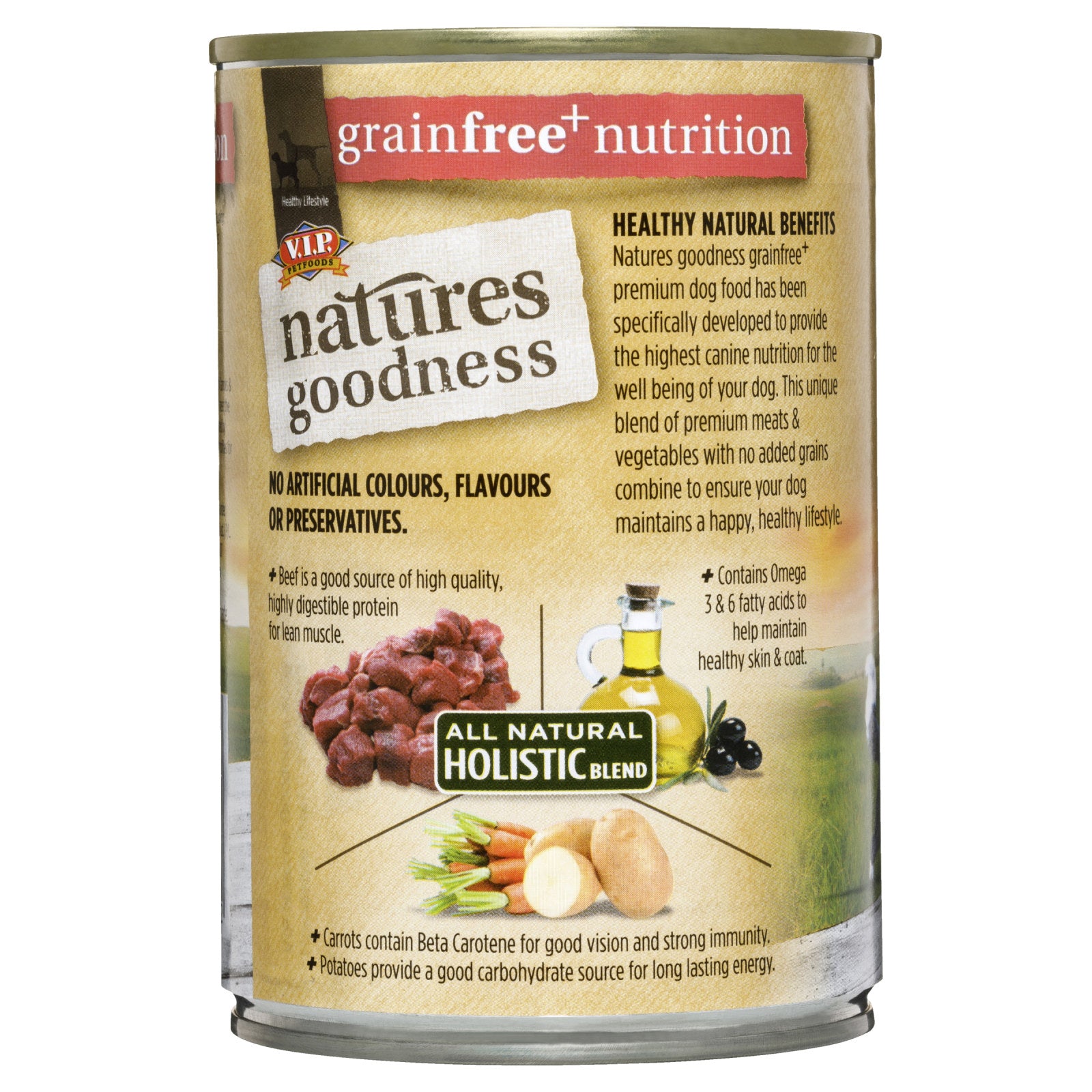 Natures Goodness Homestyle Beef Stew with Carrots & Potatoes Grain Free Adult Wet Dog Food 400g 12 Pack