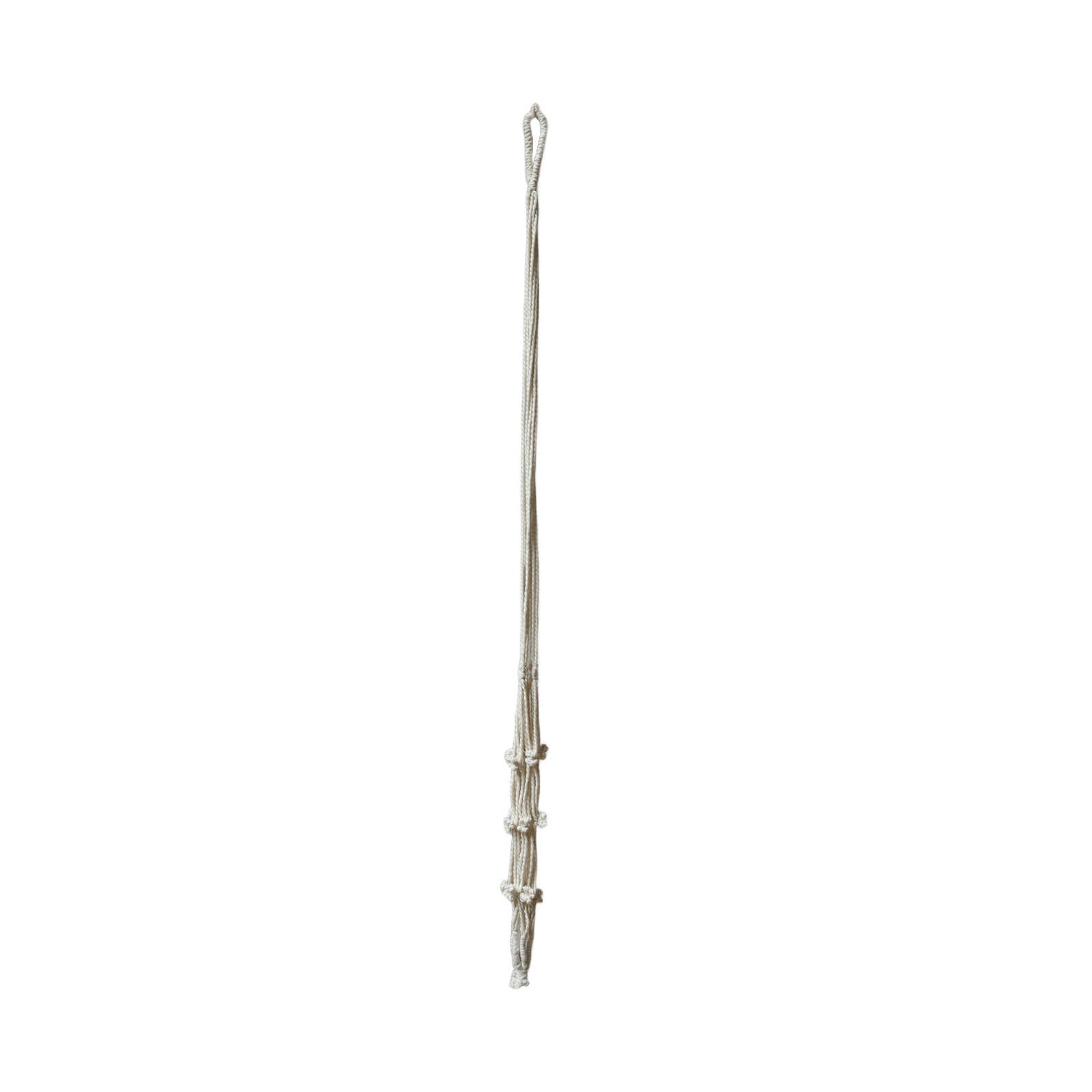 Eden 110cm Natural Cotton Macrame Plant Hanger With Tassels