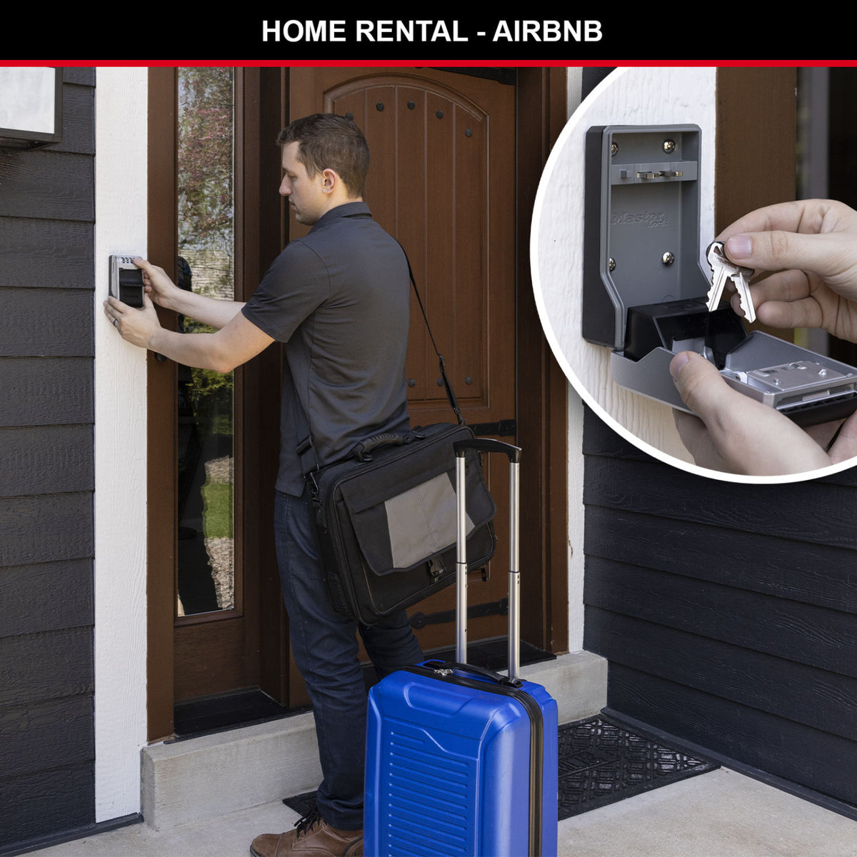 Master Lock Wall Mount Next Gen Key Safe - Steel Combination Lock Box for 10 Keys