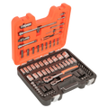 Bahco 1/4" and 1/2" Square Drive Socket Set 25 Piece with Case