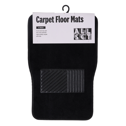 All Set Carpet Floor Mat - 4 Pack