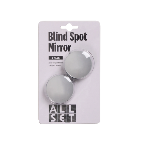 All Set Blind Spot Mirror - 2 Pack, 360° Adjustable
