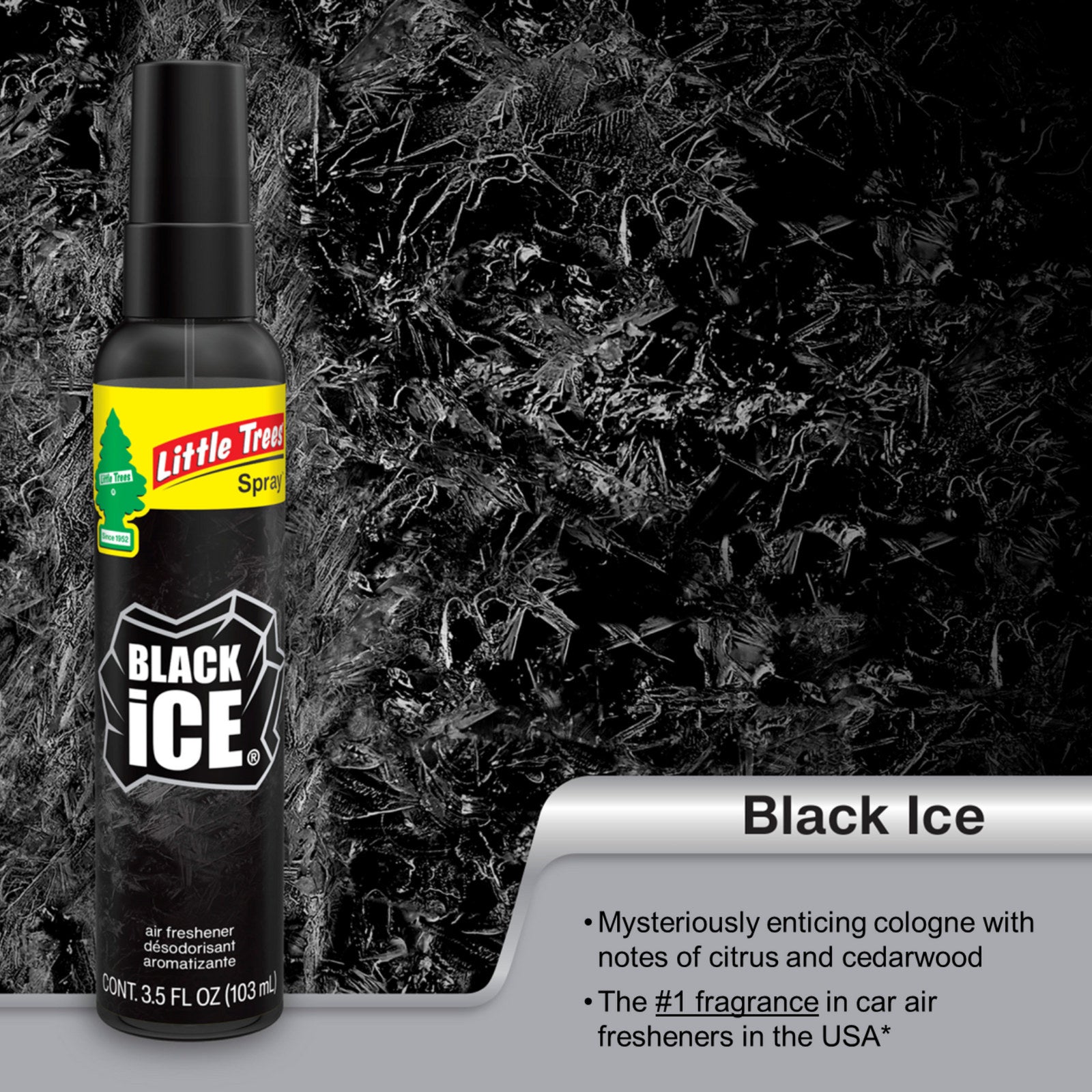 Little Trees Black Ice Air Freshener Pump Spray 103ml