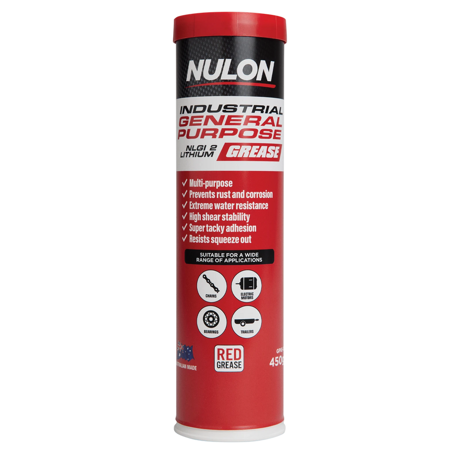 Nulon Industrial General Purpose Grease 450gm NLGI 2 Lithium Red