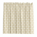 Barelli Fleur-De-Lis Gold Metallic PEVA Shower Curtain 180 x 180cm 12 Rings