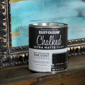 Rust-Oleum 887ml Black Abyss Ultra Matte Chalked Paint, Splatter Resistant Indoor