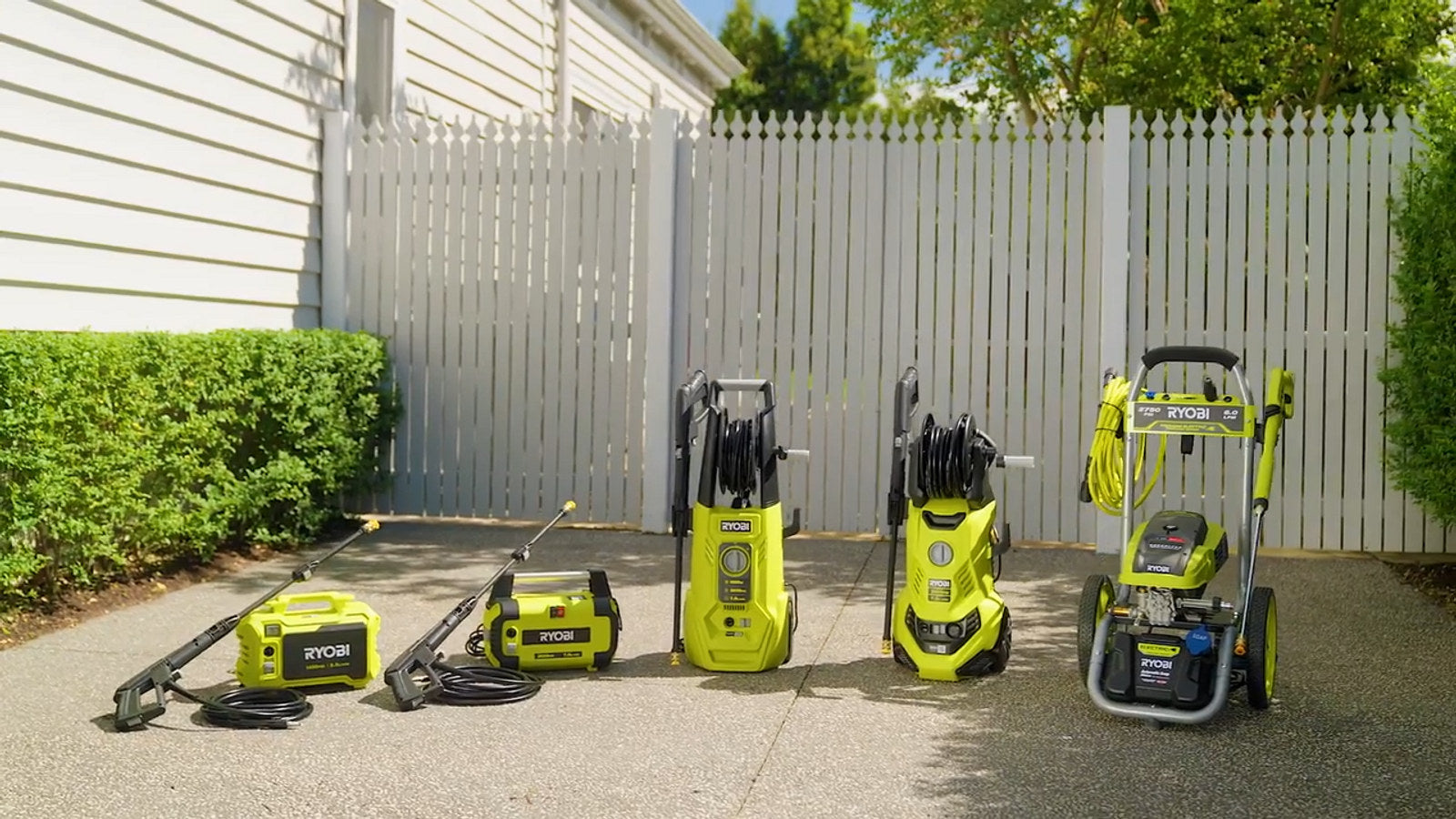 Ryobi 2030 PSI Compact High Pressure Washer with 6m Hose