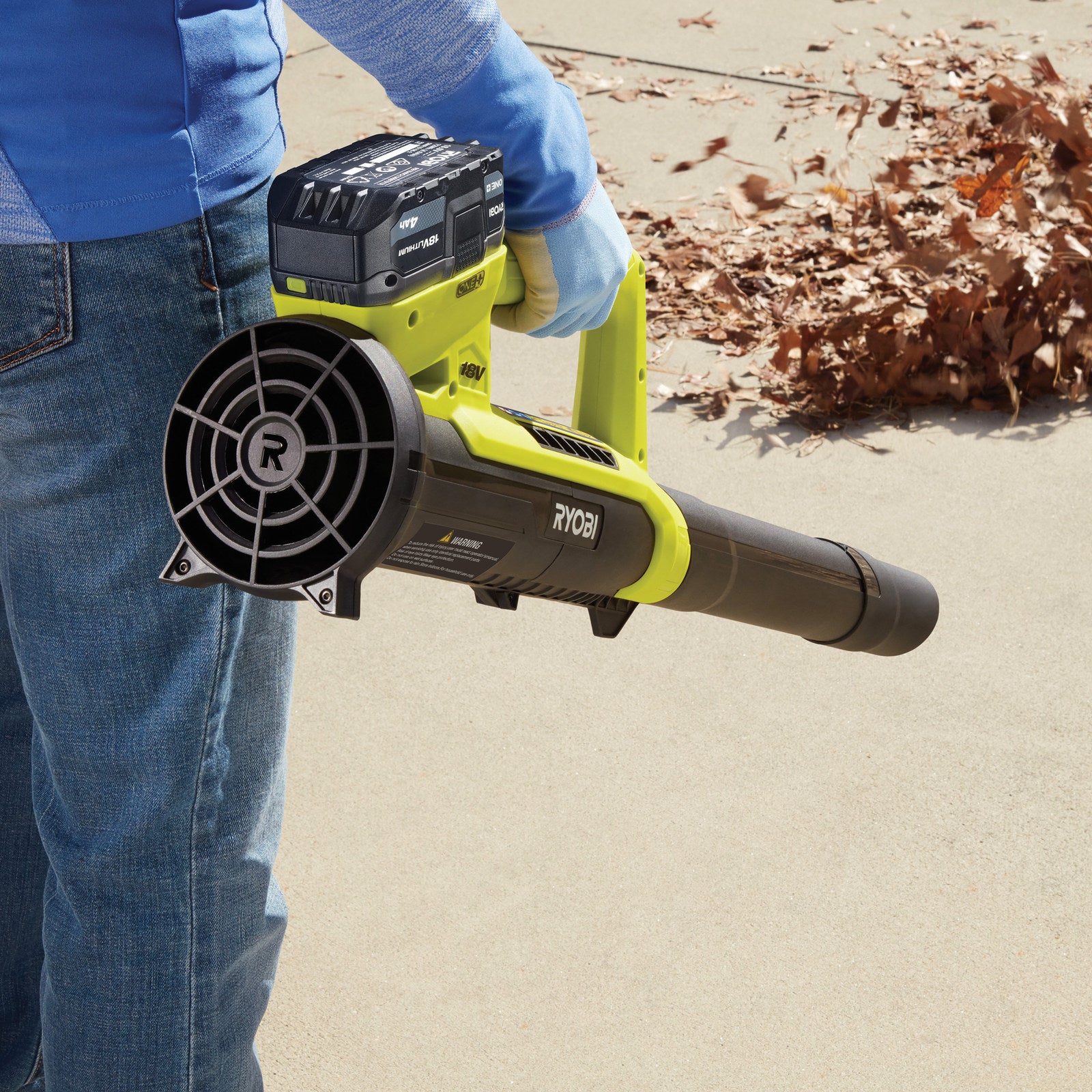 Ryobi 18V ONE+ Cordless Line Trimmer and Blower Kit R18XBLT12