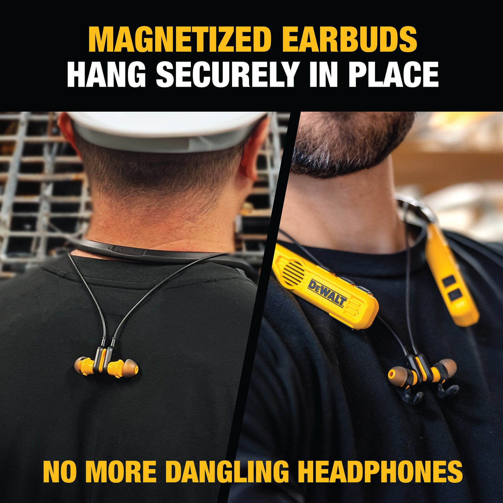 DeWALT 2-in-1 Neckband Headphones and Open Ear Speakers 1902093DWE