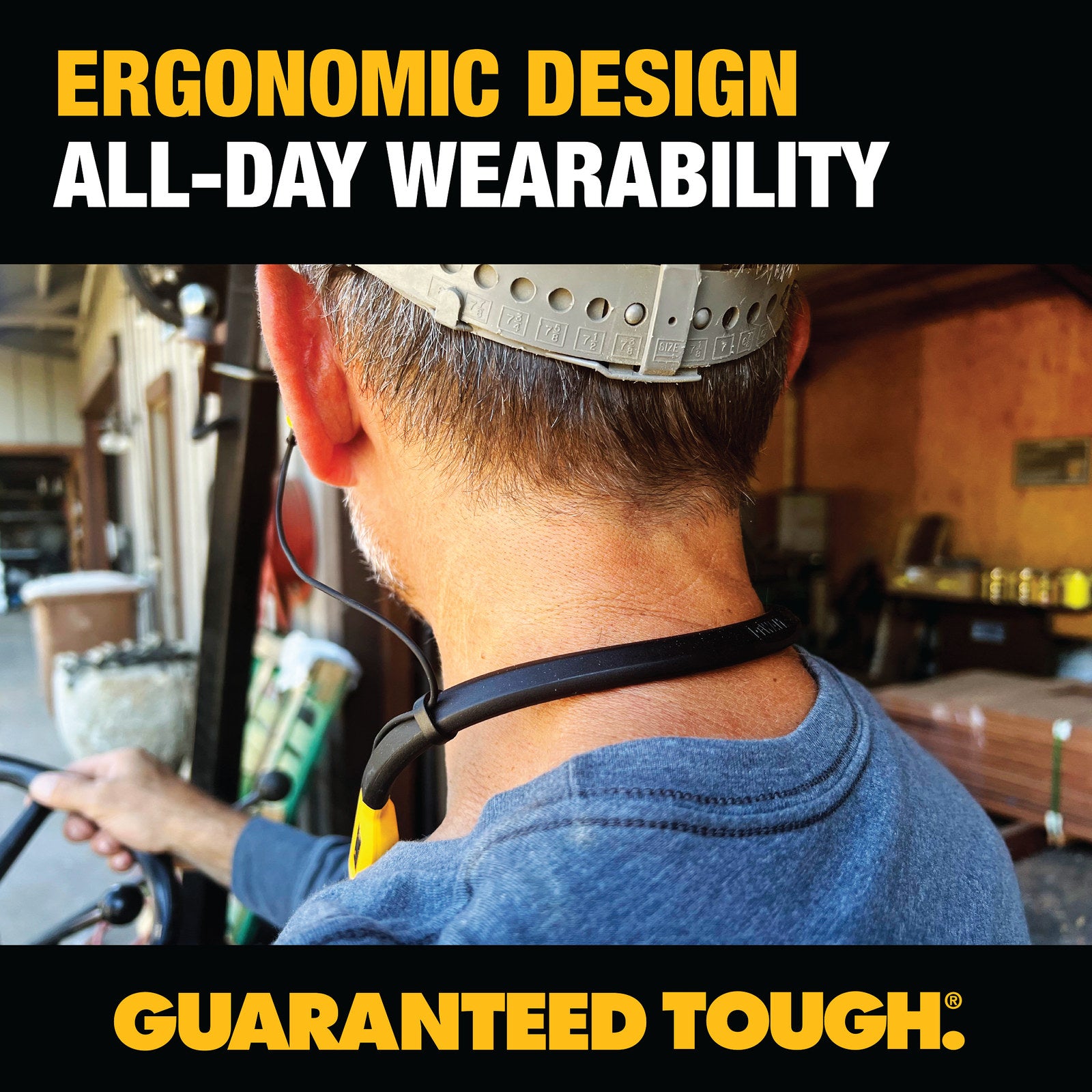 DeWALT 2-in-1 Neckband Headphones and Open Ear Speakers 1902093DWE