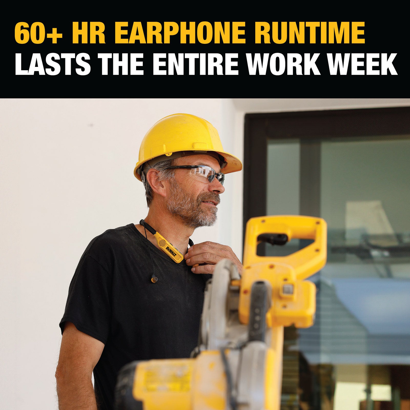 DeWALT 2-in-1 Neckband Headphones and Open Ear Speakers 1902093DWE