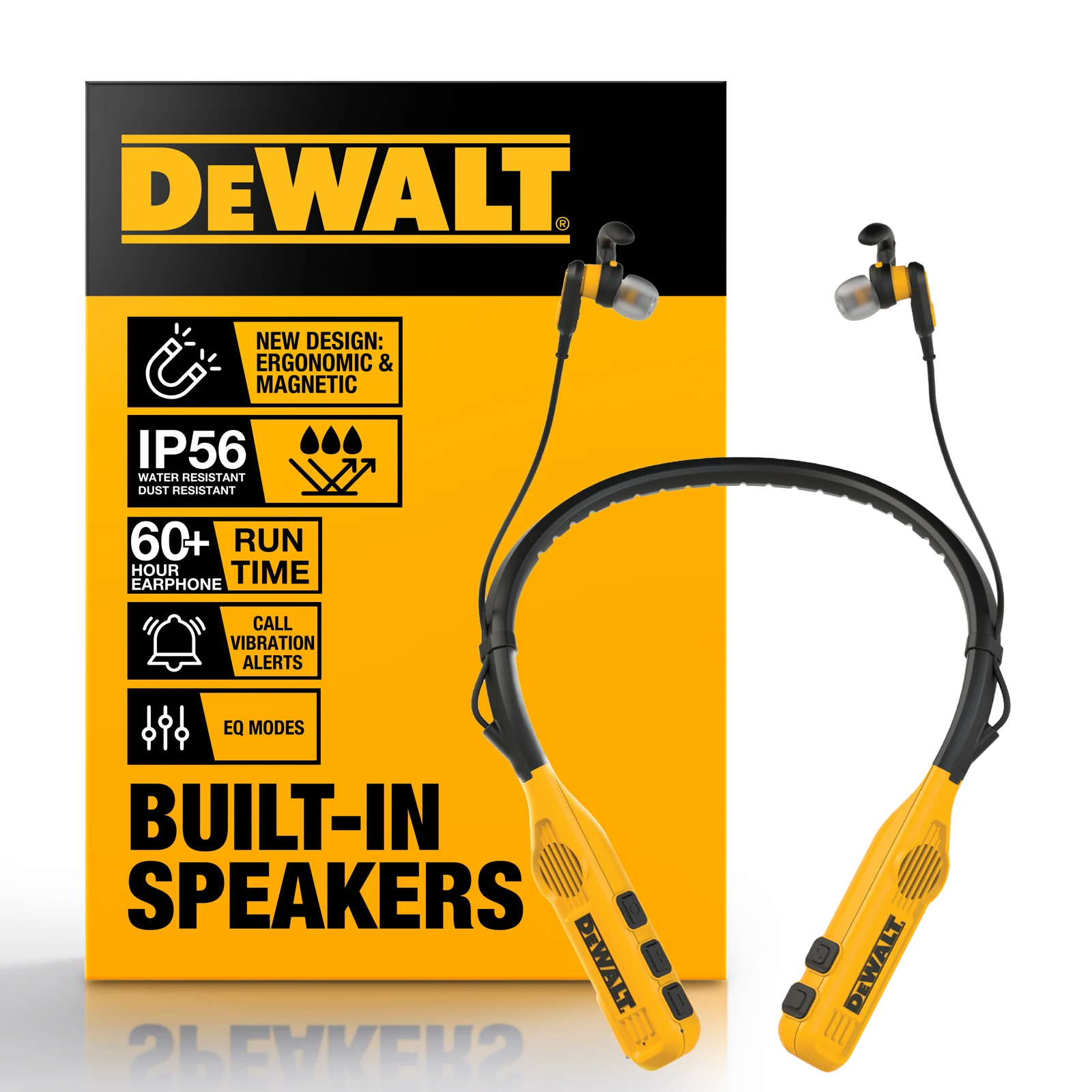 DeWALT 2-in-1 Neckband Headphones and Open Ear Speakers 1902093DWE