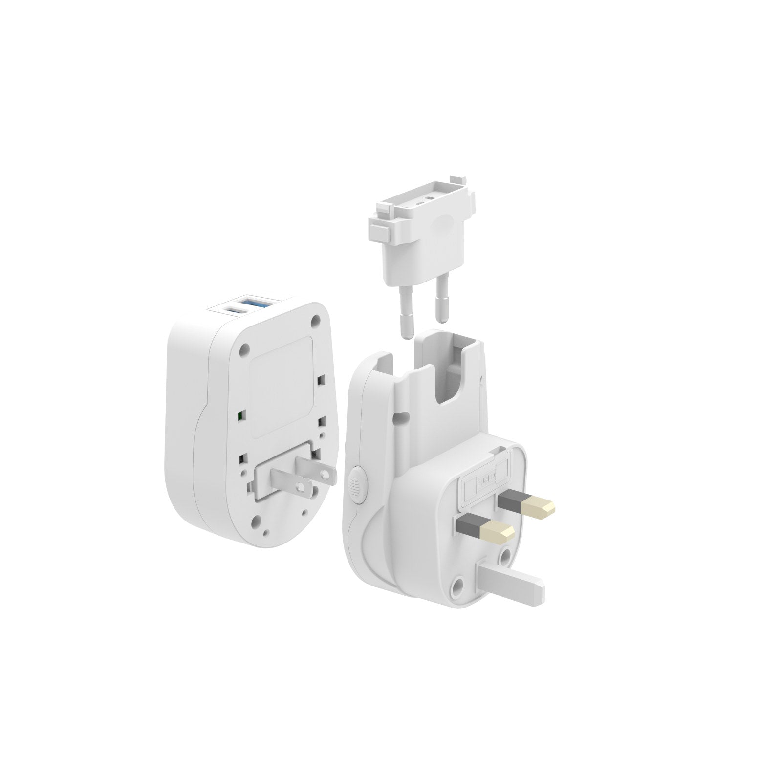 Jackson 1A 1C World Travel Adapter Outbound 2.4A USB-A & USB-C - 150+ Countries