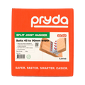 Pryda Split Joist Hanger Pair 140mm, Galvanised, 1L & 1R