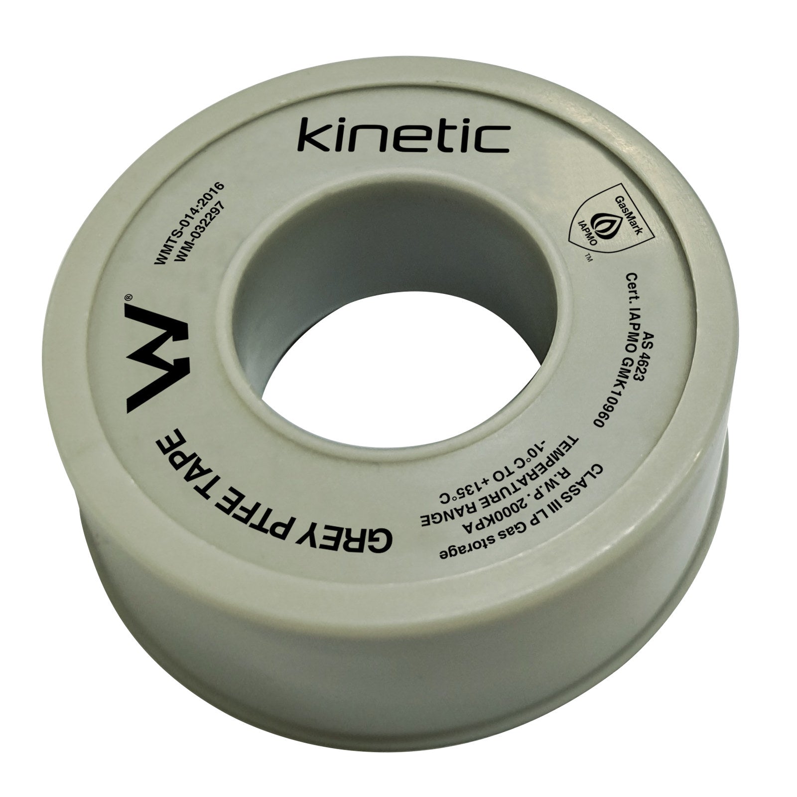 Kinetic 8m Grey Premium PTFE Thread Seal Tape