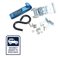 GRUNT T-Slot Roof Ratchet Tie Down, 25mm x 2m Webbing, Universal Roof Rack Fit