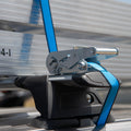 GRUNT T-Slot Roof Ratchet Tie Down, 25mm x 2m Webbing, Universal Roof Rack Fit