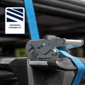 GRUNT T-Slot Roof Ratchet Tie Down, 25mm x 2m Webbing, Universal Roof Rack Fit