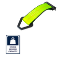 GRUNT 50mm x 18cm E-Track Tie Off with Black D-Ring, 1350kg Lashing Capacity