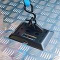 GRUNT Black E-Track Versatile Fixing Plate, 550kg Lashing Capacity