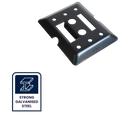 GRUNT Black E-Track Versatile Fixing Plate, 550kg Lashing Capacity