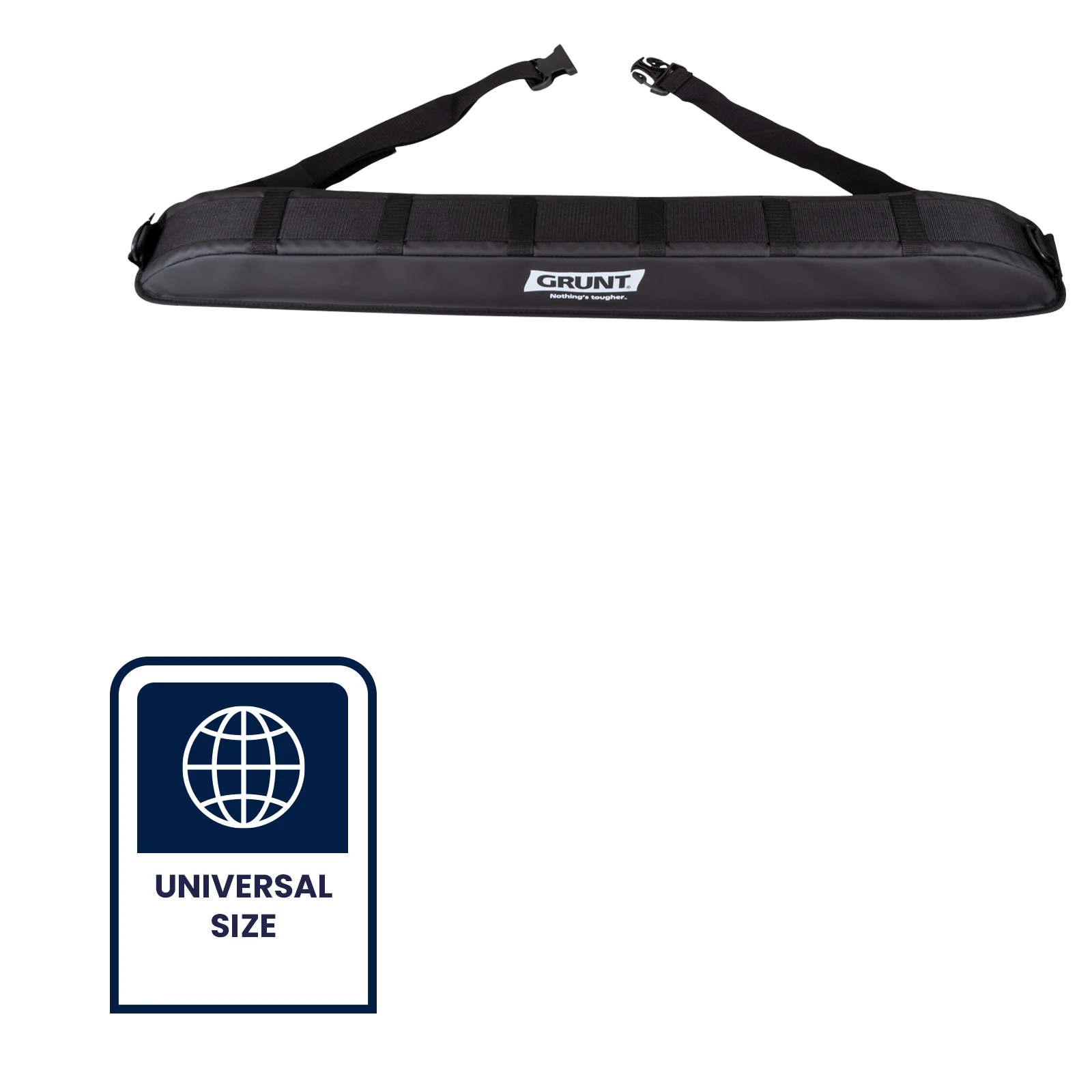 GRUNT 100cm Black Deluxe Single Piece Soft Roof Rack Cargo Protector, Universal Fit