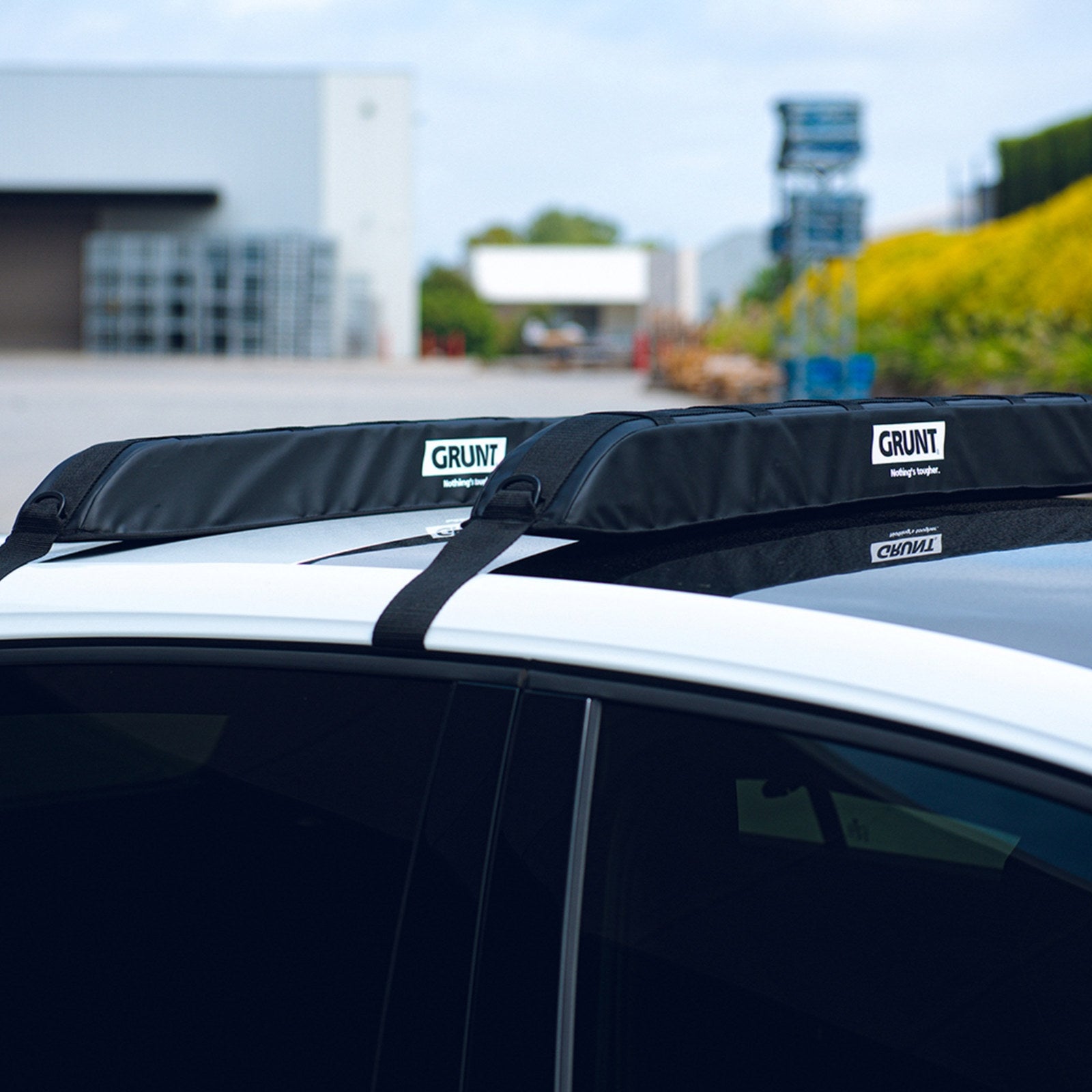 GRUNT 100cm Black Deluxe Single Piece Soft Roof Rack Cargo Protector, Universal Fit