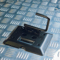 GRUNT Black E-Track Fitting with J Hook, 180kg Lashing Capacity
