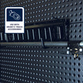 GRUNT Black E-Track Fitting with J Hook, 180kg Lashing Capacity