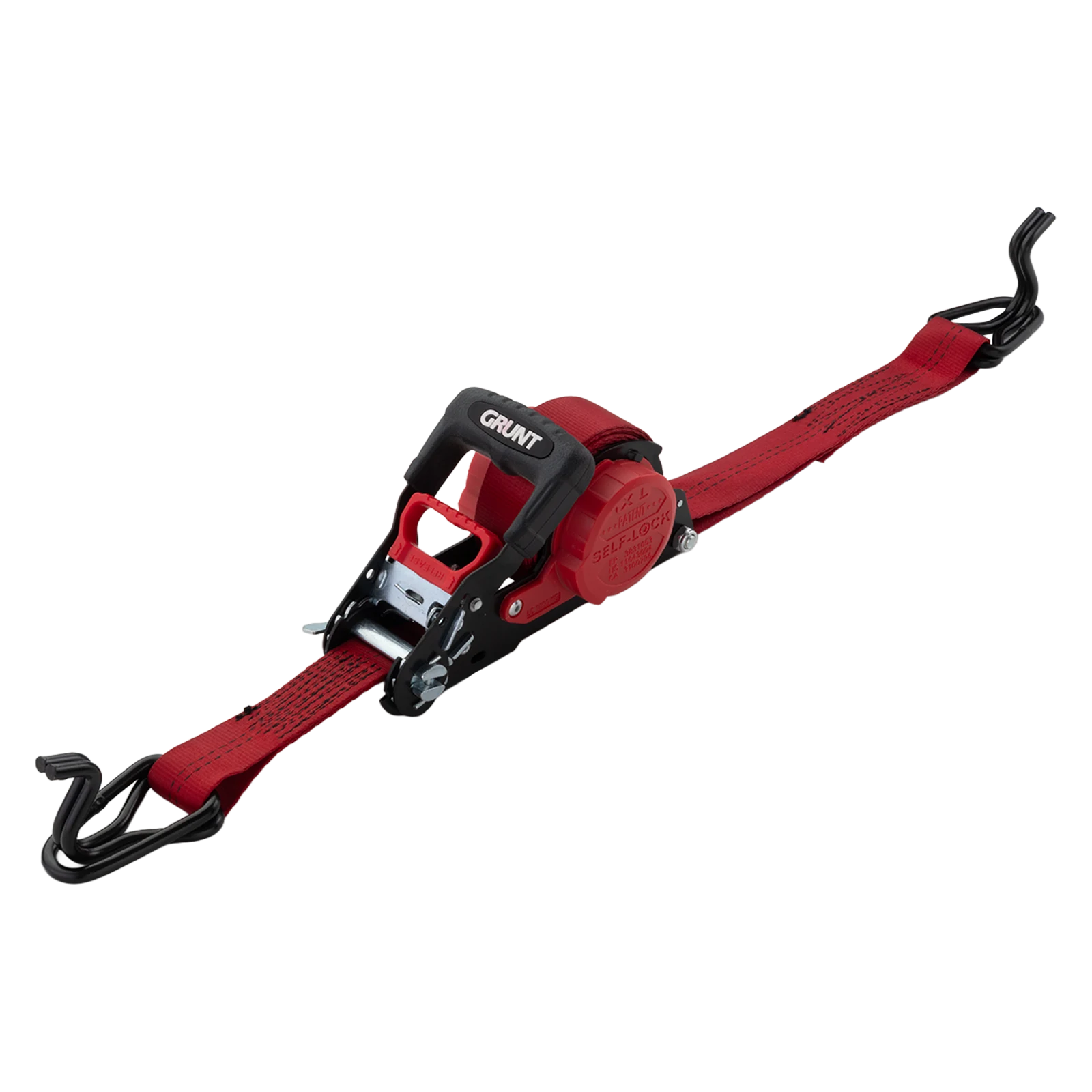 GRUNT 35mm x 5m Retractable Tie Down, 1000kg Lashing Capacity, Auto-Retract