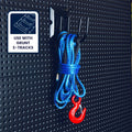 GRUNT Black E-Track Fitting with U Hook, 180kg Lashing Capacity