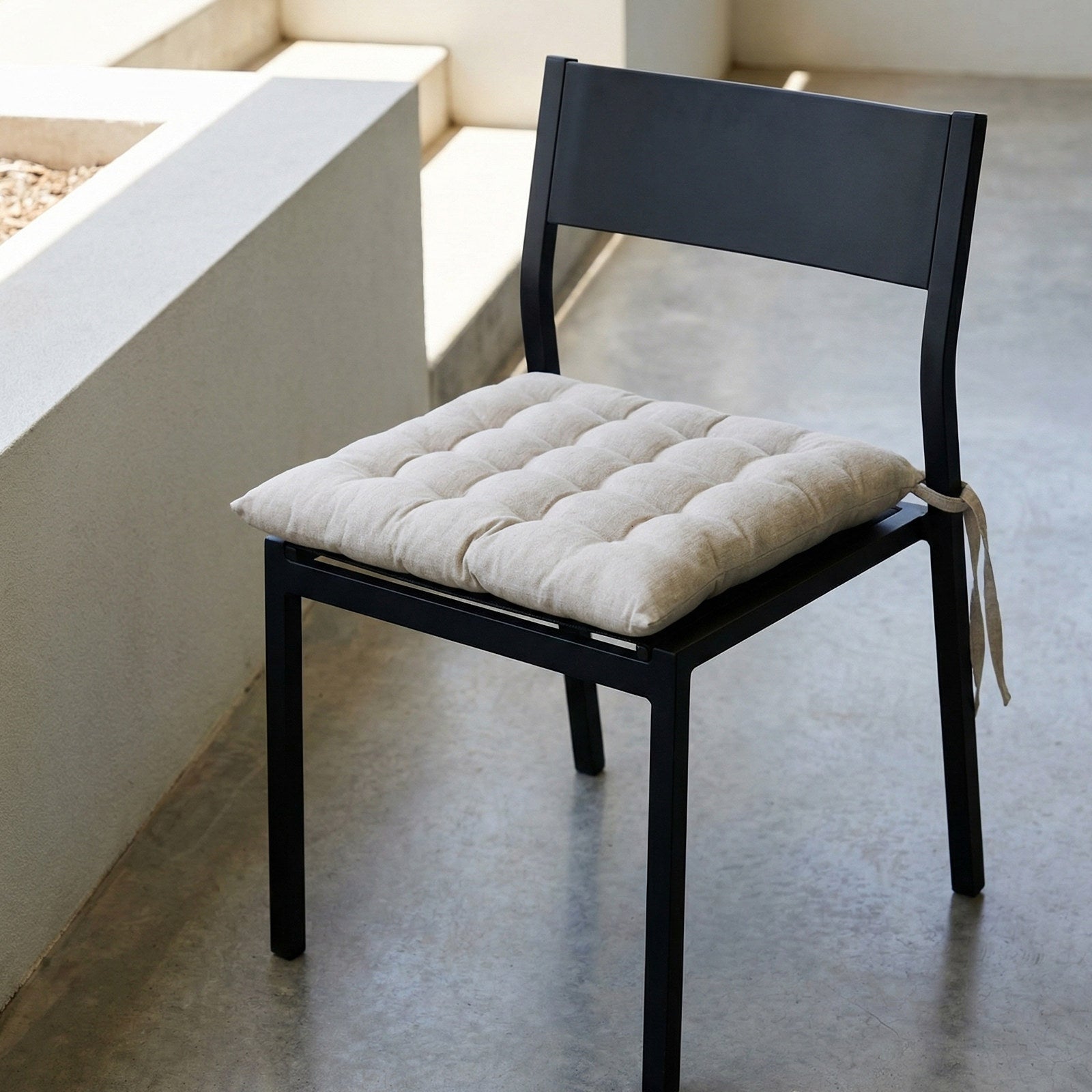 Mojo Sachin Outdoor Chair Cushion 44cm Light Grey Latte UV & Water Resistant