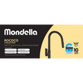Mondella Matte Black Rococo Pull Down Sink Mixer 304 Stainless 6L/min WELS 5 Star