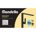 Mondella Matte Black Rococo Sink Mixer 304 Stainless 6L/min WELS 5 Star