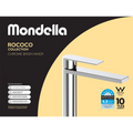 Mondella Chrome Rococo Basin Mixer 304 Stainless 4.5L/min WELS 6 Star