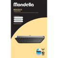 Mondella Chrome Rococo Rectangular Rain Shower Head 300mm 9L/min WELS 3 Star