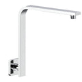 Mondella Chrome Rococo Curved Shower Arm 304 Stainless Horizontal