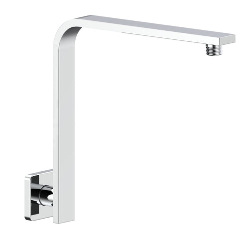 Mondella Chrome Rococo Curved Shower Arm 304 Stainless Horizontal